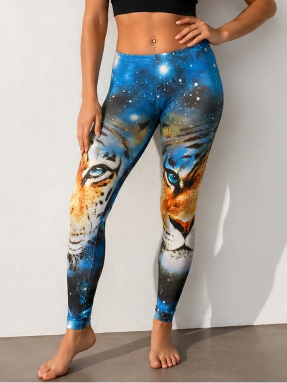Galaxy Tiger Graphic Leggings